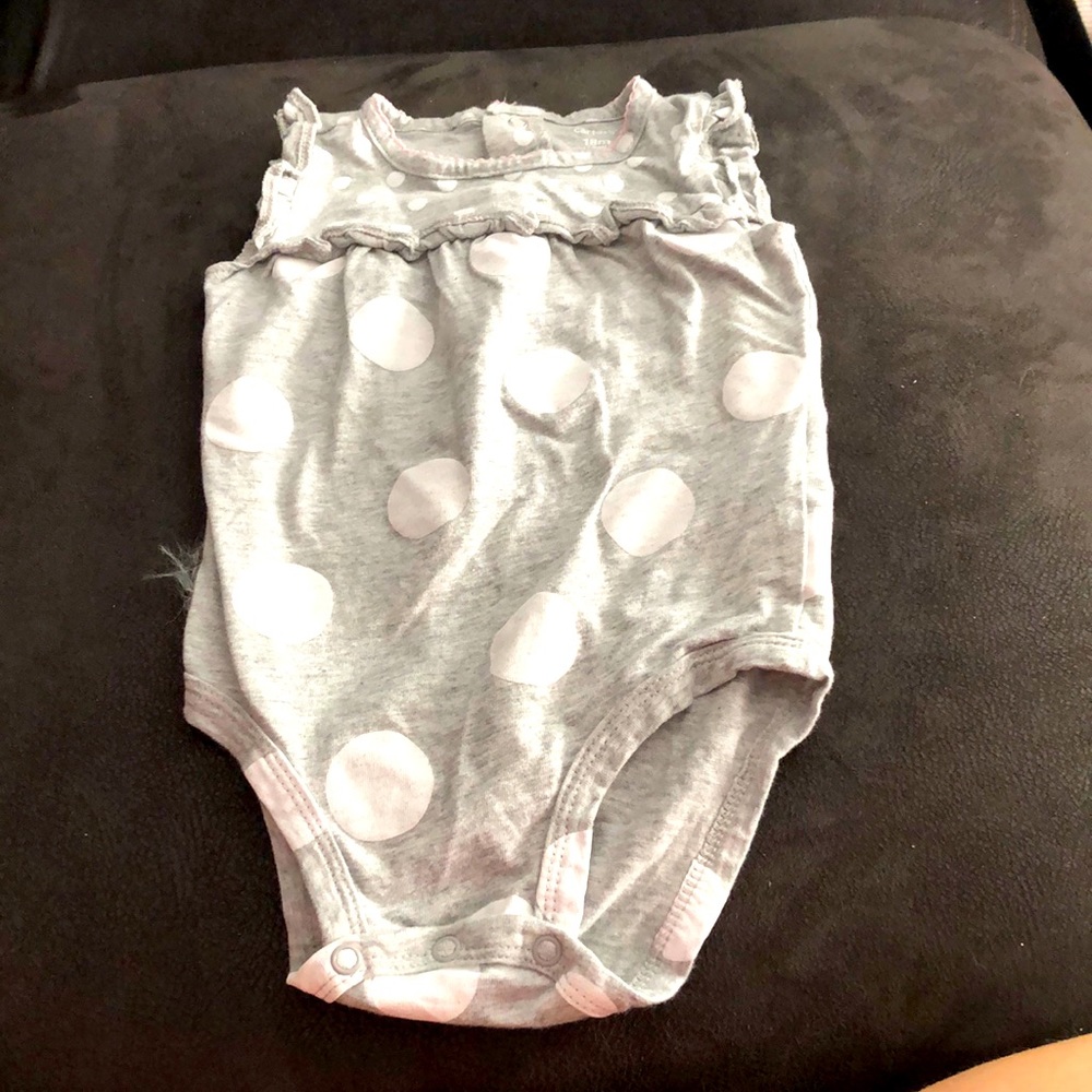 Polka dot onesie carters